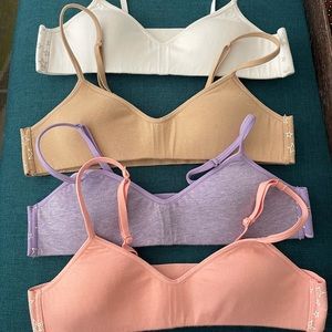 Hanes girl’s wireless bras